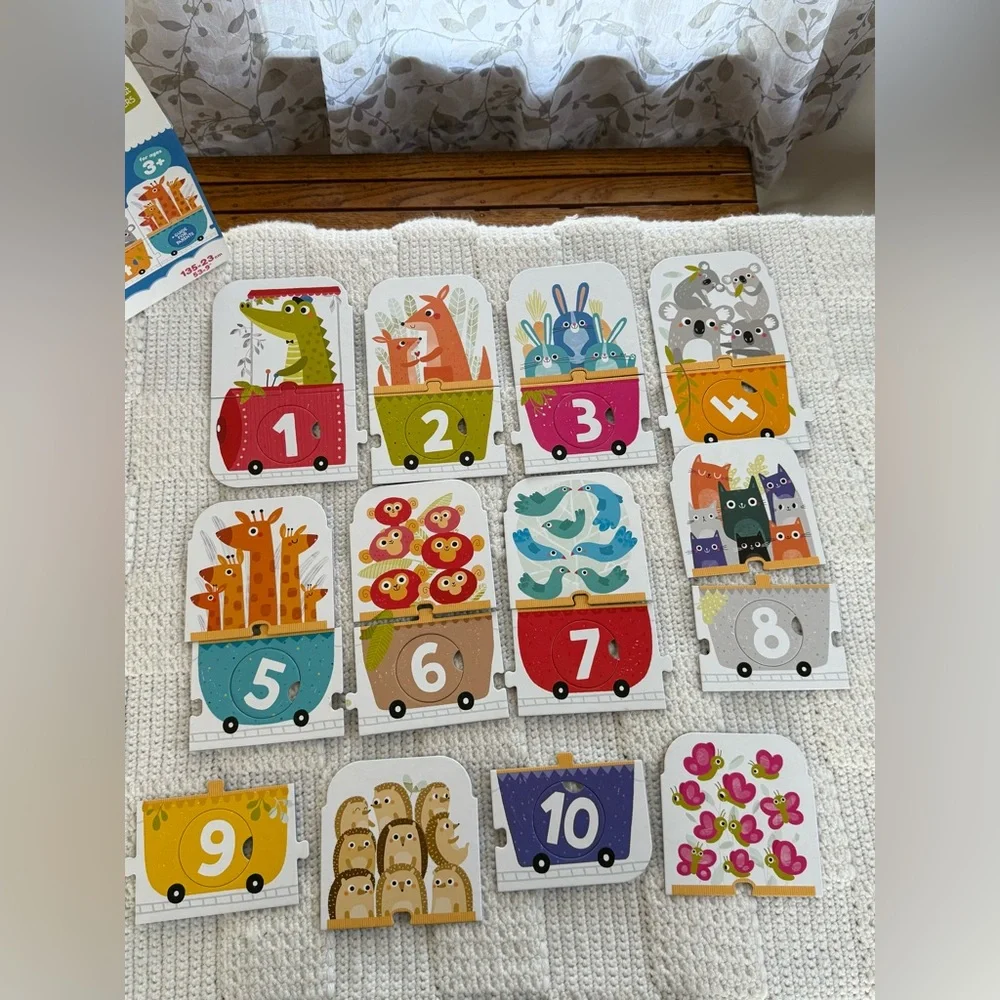 Banana Panda Number Train Puzzle